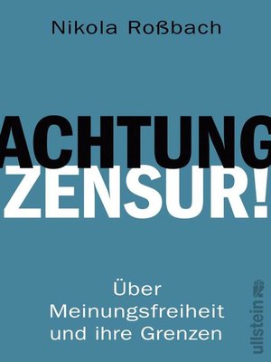 cover image of Achtung, Zensur!